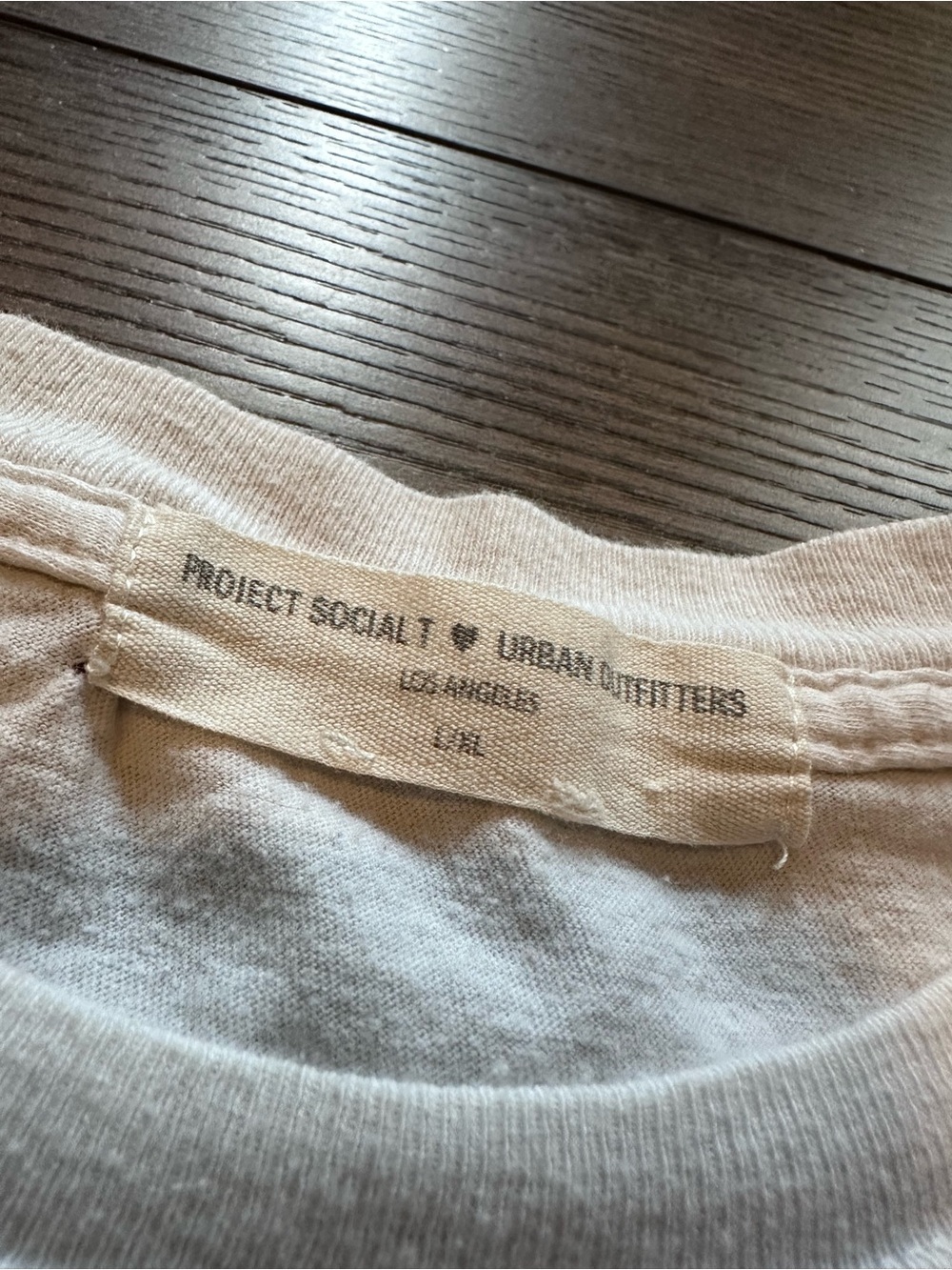 Project Social T Oversized Graphic Tee L/XL Angel Floral Cottagecore Boho - Picture 4 of 8